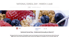 Desktop Screenshot of nationalcerealday.com